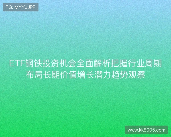 ETF钢铁投资机会全面解析把握行业周期布局长期价值增长潜力趋势观察